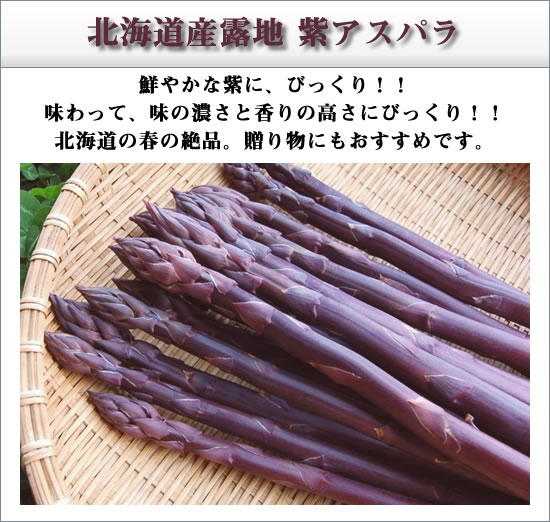 アク・デ・パンケ農園の紫アスパラ