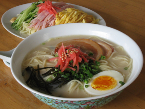 くるめっ娘ラーメンと冷やし中華