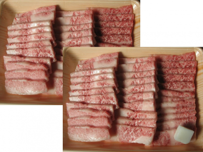 前沢牛のバラ焼肉（カルビ）　４００ｇ×２