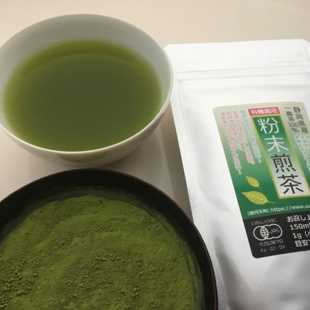 一番茶100%の粉末煎茶です